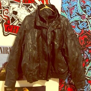 Wilsons Leather genuine leather zip up jacket